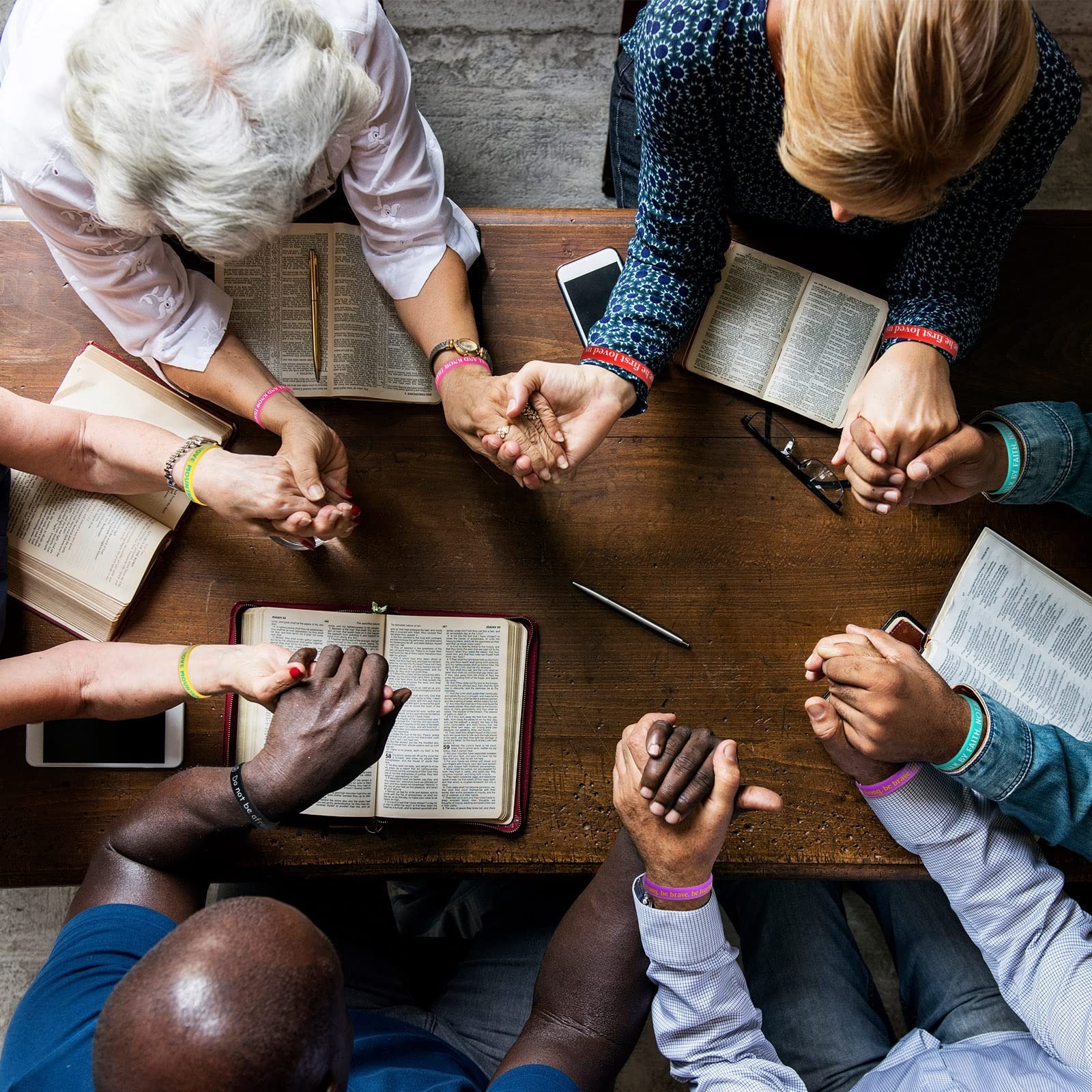 Aoriher 30 Pcs Bible Verses Bracelets Bulk Motivational Christian Bracelets V...