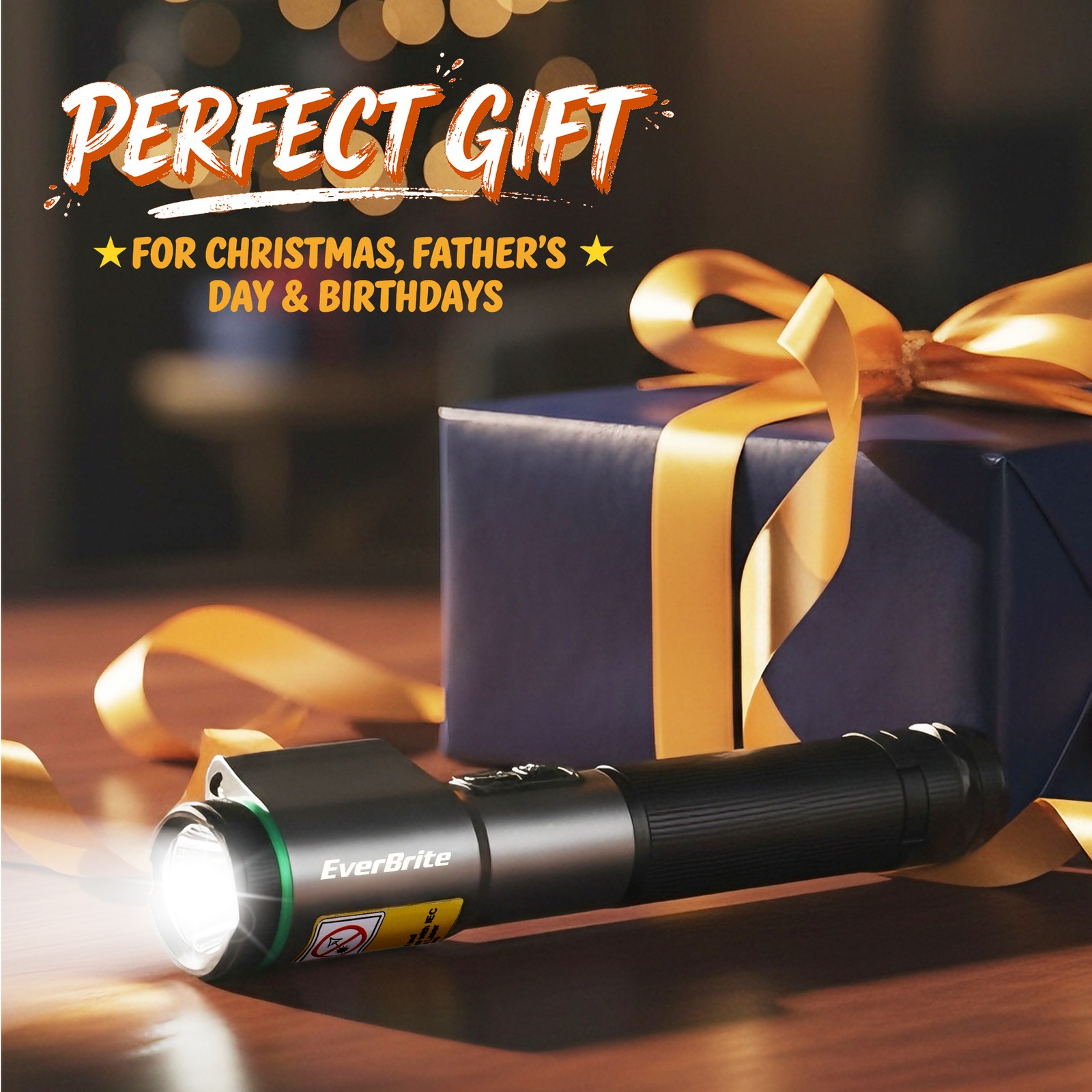 EverBrite Rechargeable EDC Flashlight with White Light and Green Beam 500 Lumens