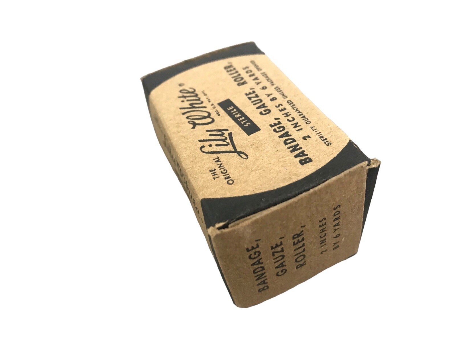 NOS Lily White Military Bandage Gauze Roller Roll KOREA VIETNAM Field Dressing