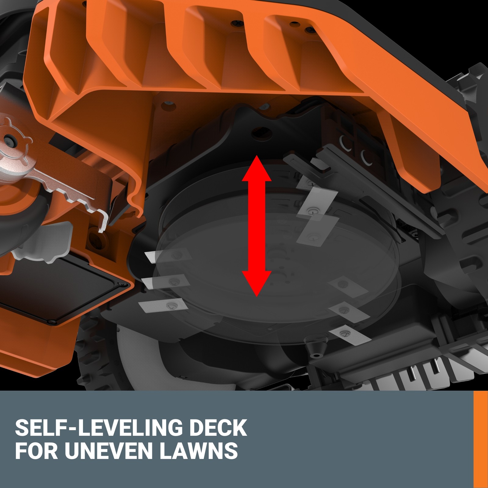 Worx Landroid Vision AI 1 Acre 20V Boundaryless Robotic Lawn Mower-(WR235-AN)