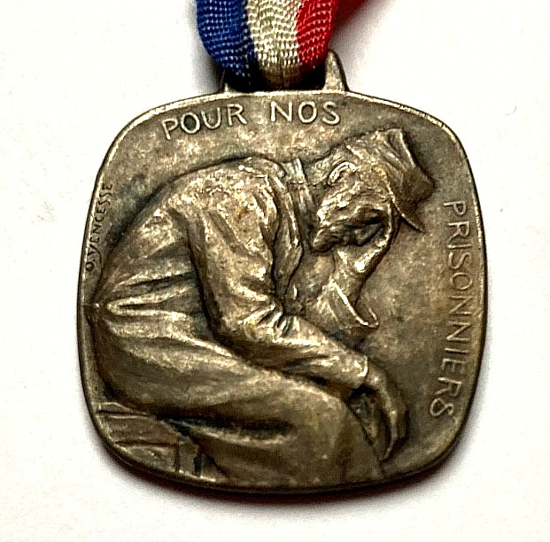 RARE ! WW1 FRENCH PORS NOS PRISONNIERS 1916 (FOR OUR PRISONERS 1916) MEDAL