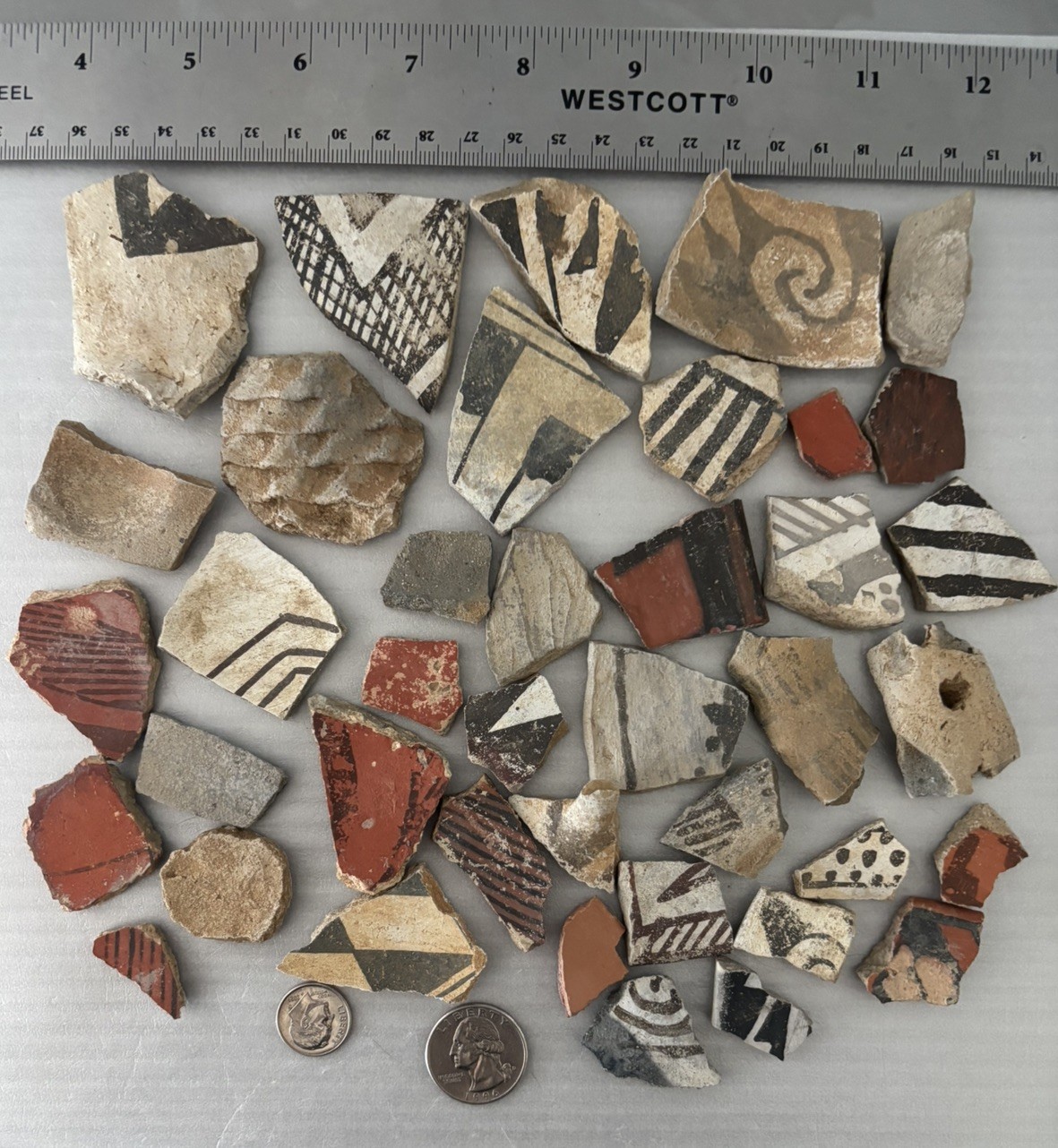 Ancient Anasazi Native American Pottery Shards Arizona L10-F FREE SHIP