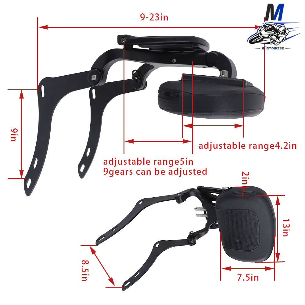 For Honda 1100 CMX 1100 DCT Multi-Purpose Backrest Sissy Bar 2021-2024