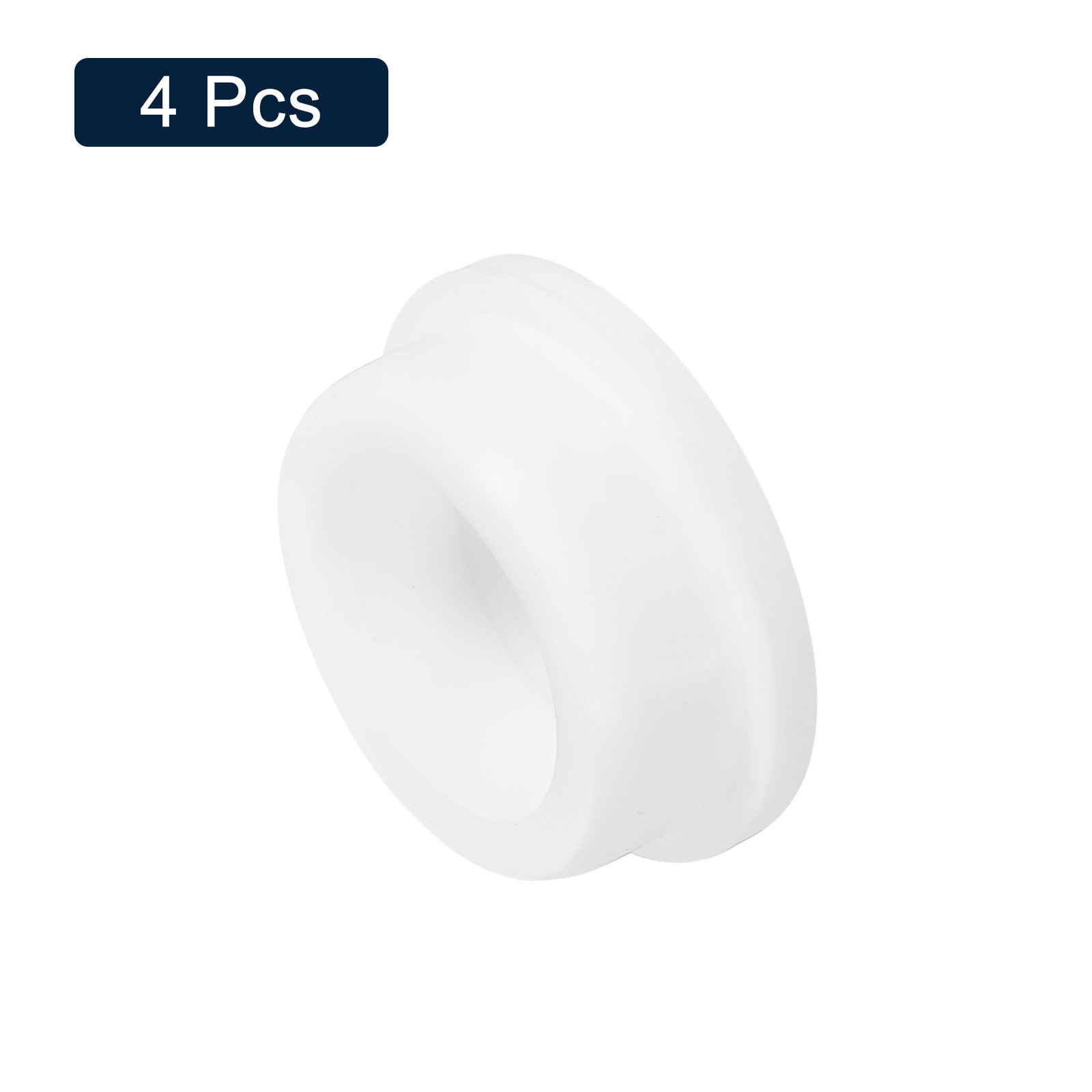 4Pcs White Plug Holes Rubber Button Plug for 37-38mm/1.46-1.5" Hole