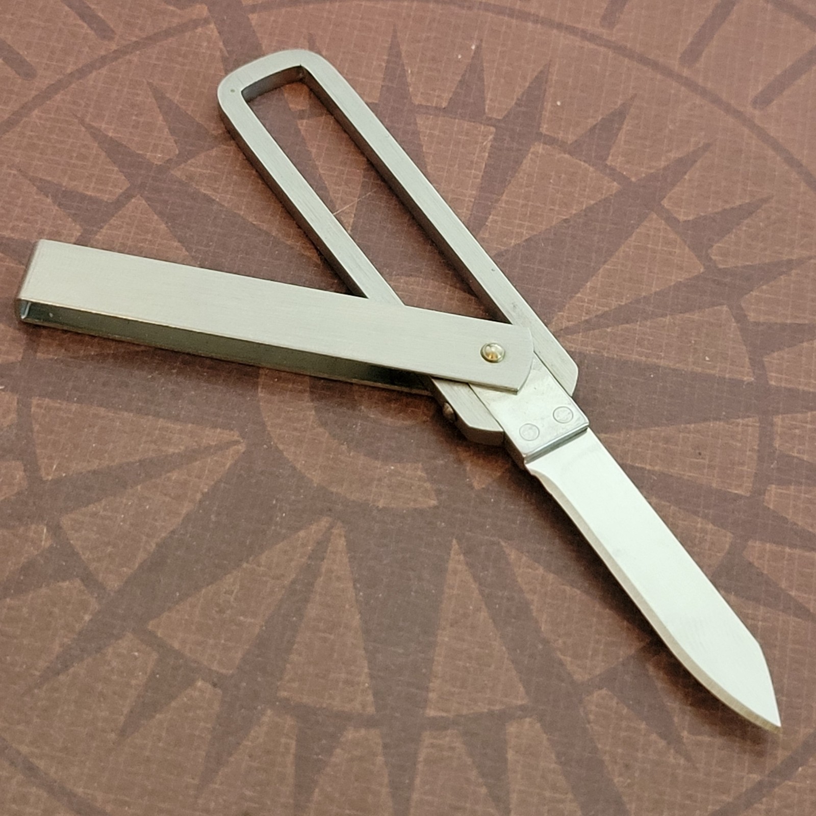 Funny Folder Tri Fold Swinger Knife Bestone, Inc Advertising Best Wishes