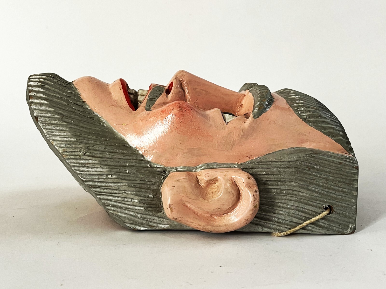 MEXICAN MICHOACAN FOLK ART HAND CARVED PASTORELAS ERMITANO HERMITANO DANCE MASK