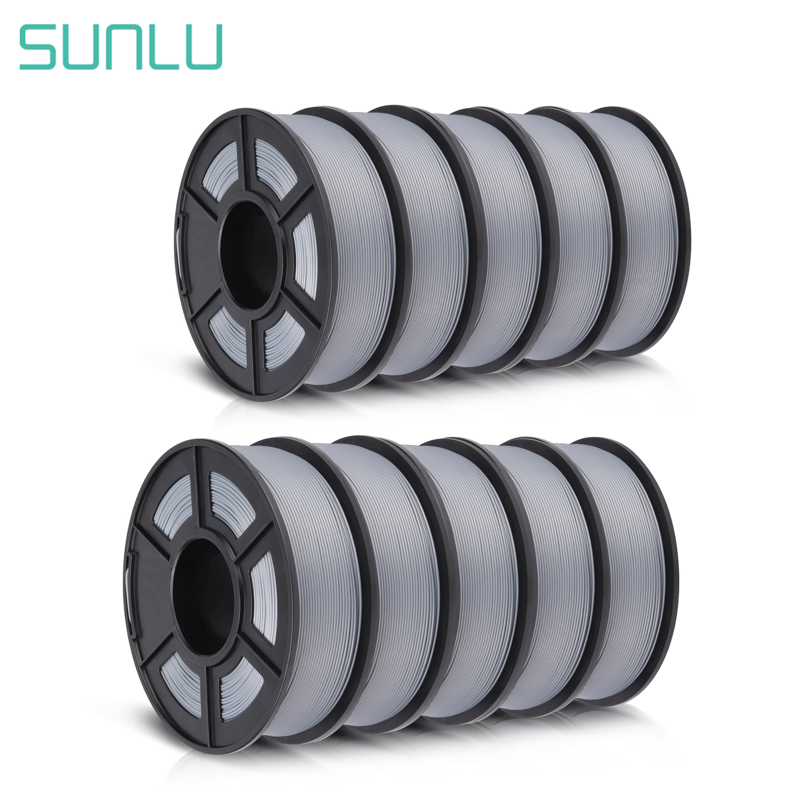 10×1KG SUNLU PLA Matte Meta PLA+ PETG SILK ABS 1KG TPU500G 3D Printer Filament