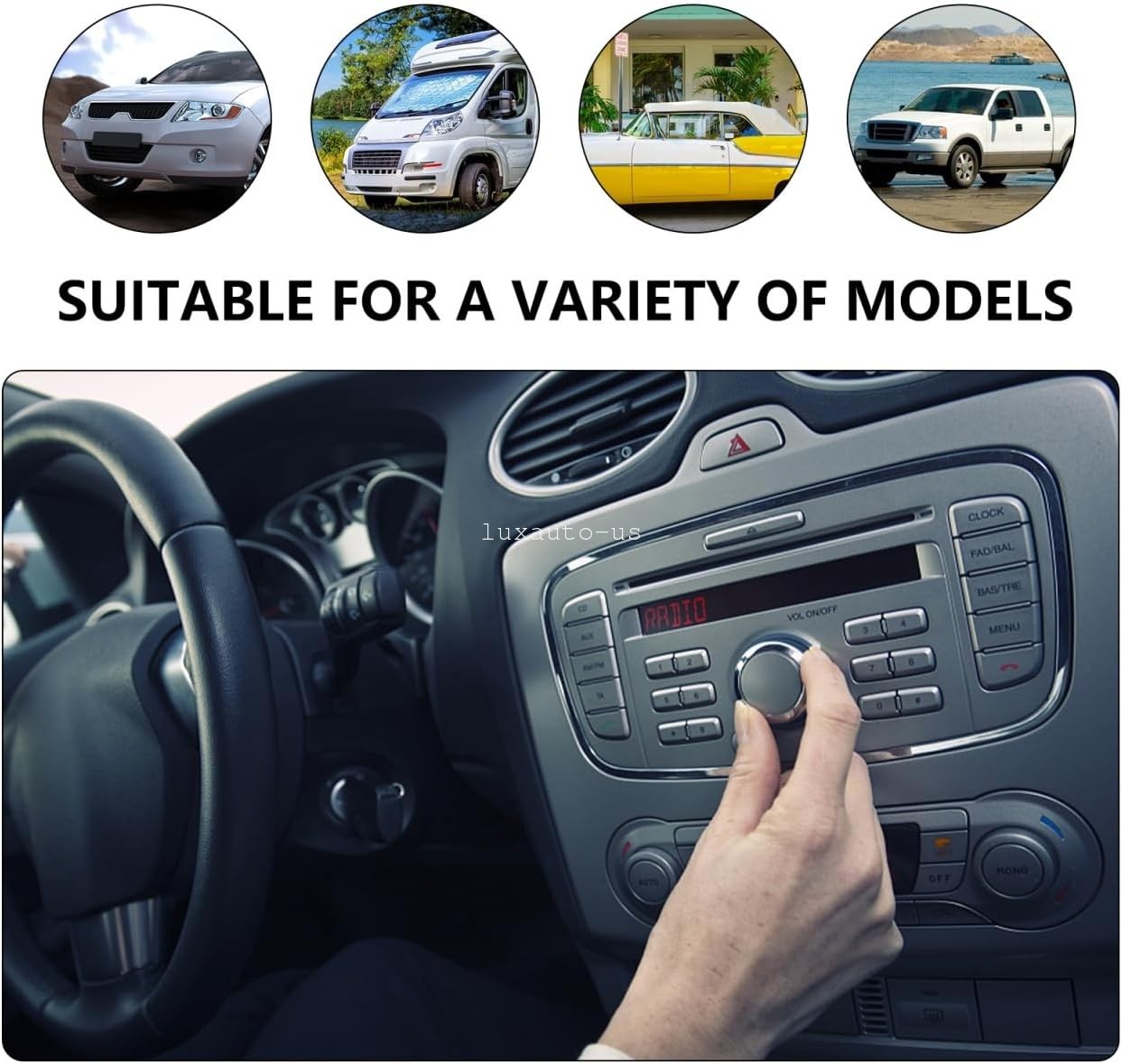 6.5 inch Plastic Spacer Speaker Rings Custom Mounting Adapter Subwoofer 2 Pairs