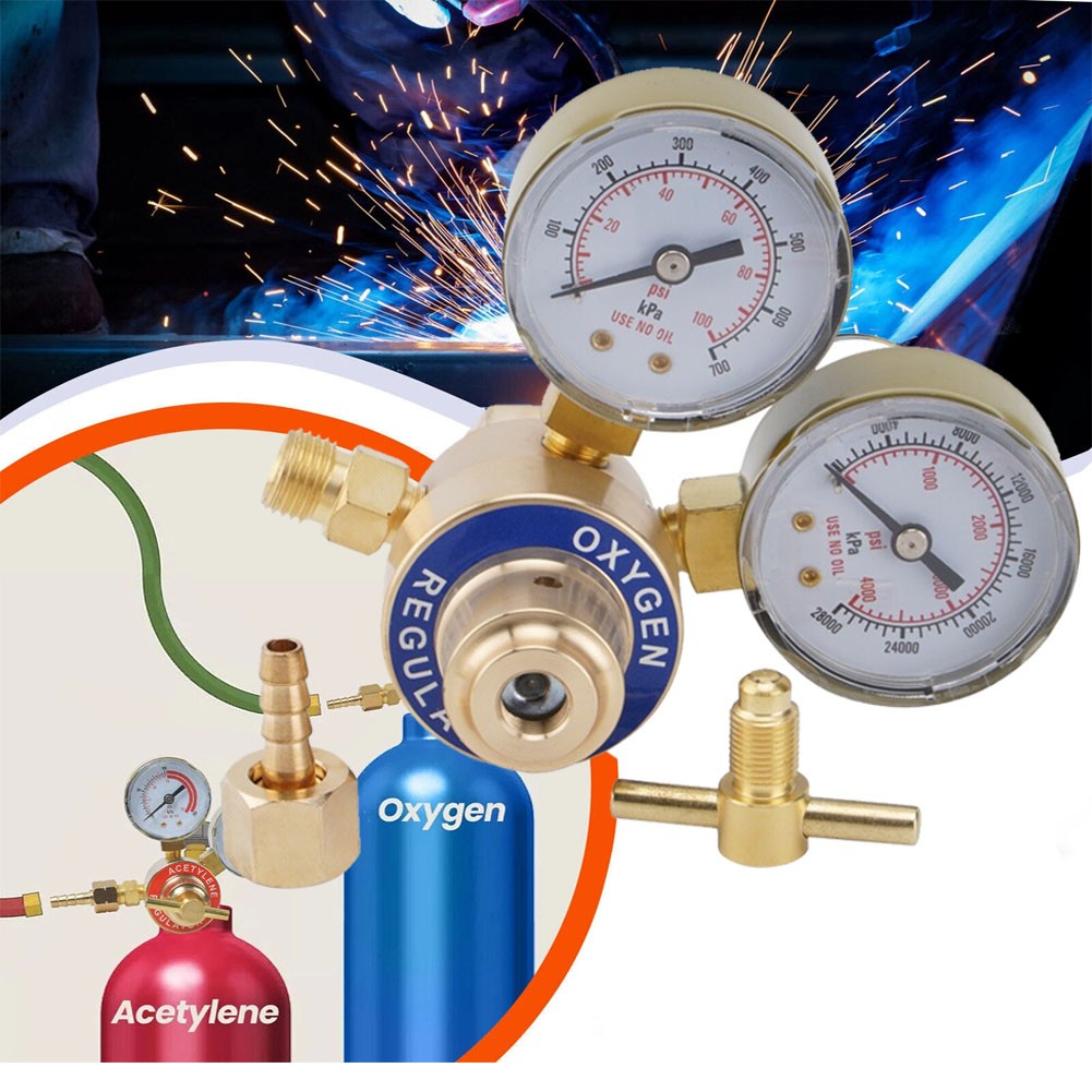 Brass Oxygen & Acetylene Regulators Set for Welding Fit Victor Gas Torch Cutting
