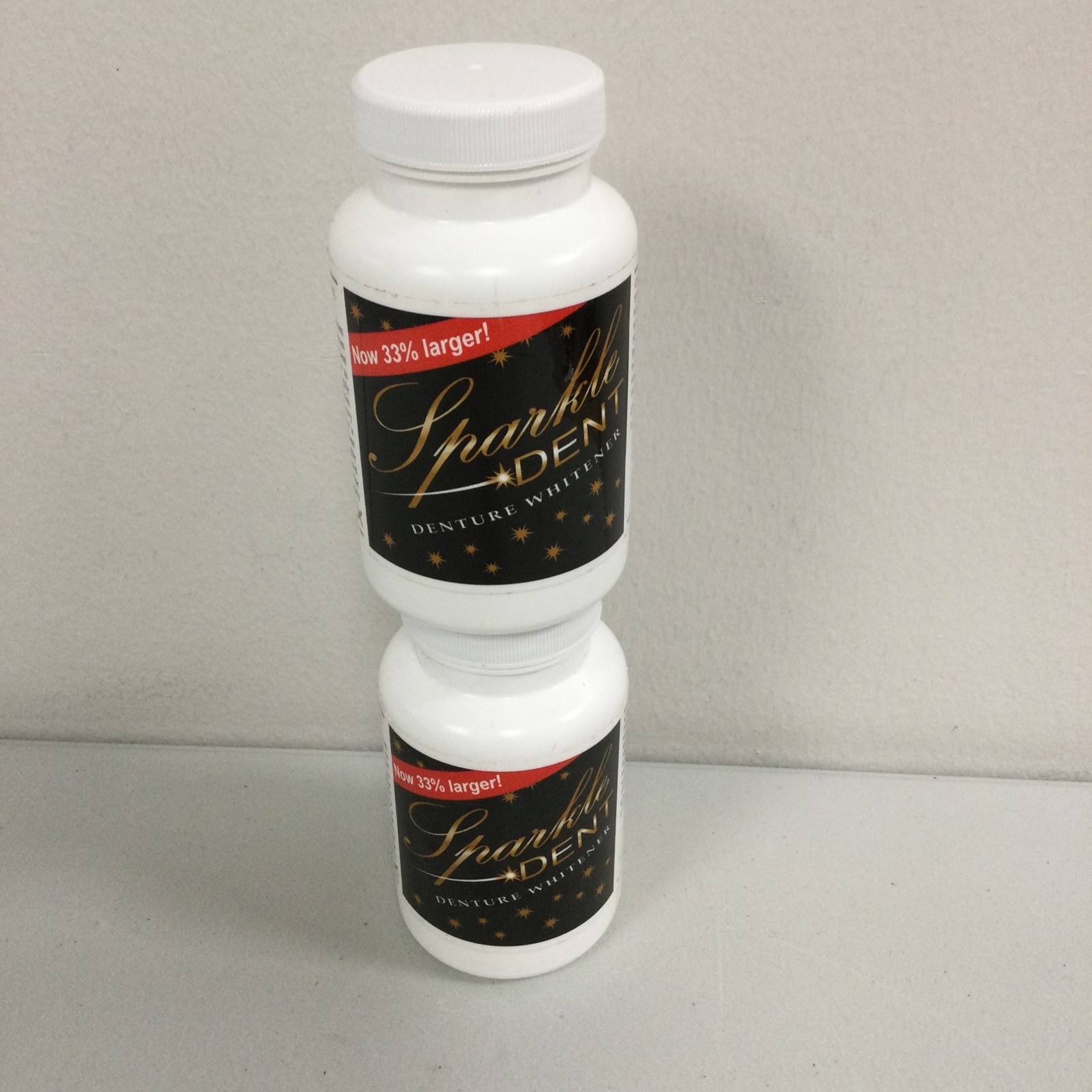 LOT OF 2 Walterdrake Clear Sparkle Dent Denture Whitener