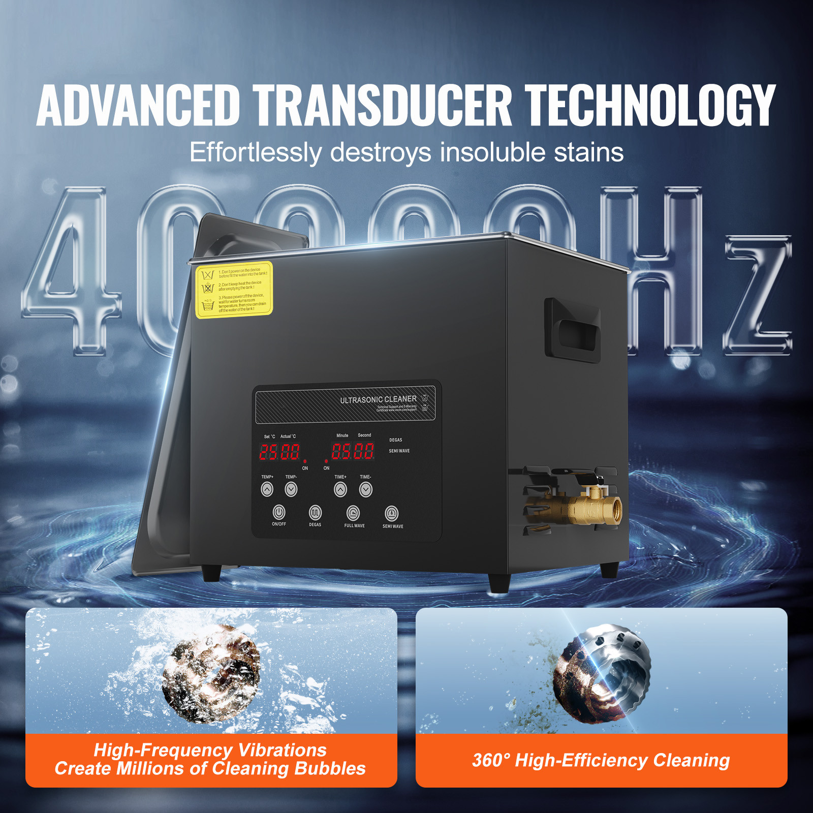 10L Ultrasonic Cleaner Cleaning Machine with Basket Heater and Timer 240W