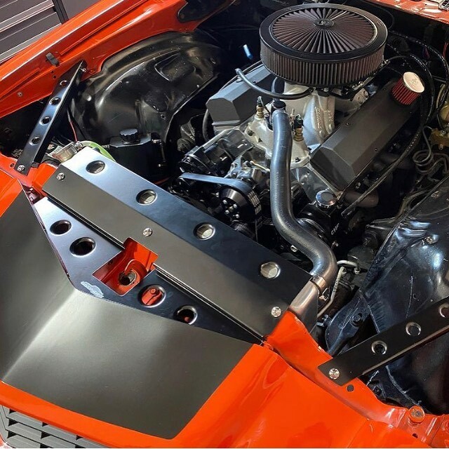 special edition Dimpled Radiator Closeout panel 70-81 Camaro satin black finish