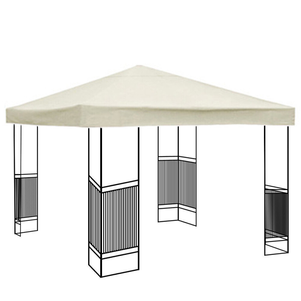 10'x10' Gazebo Canopy Top Replacement 1 2 Tier Garden Yard Patio Sunshade Cover