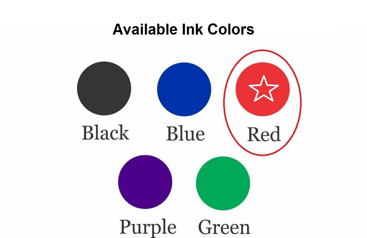 Ideal 100 Replacement Ink Pad R100 Red Ink