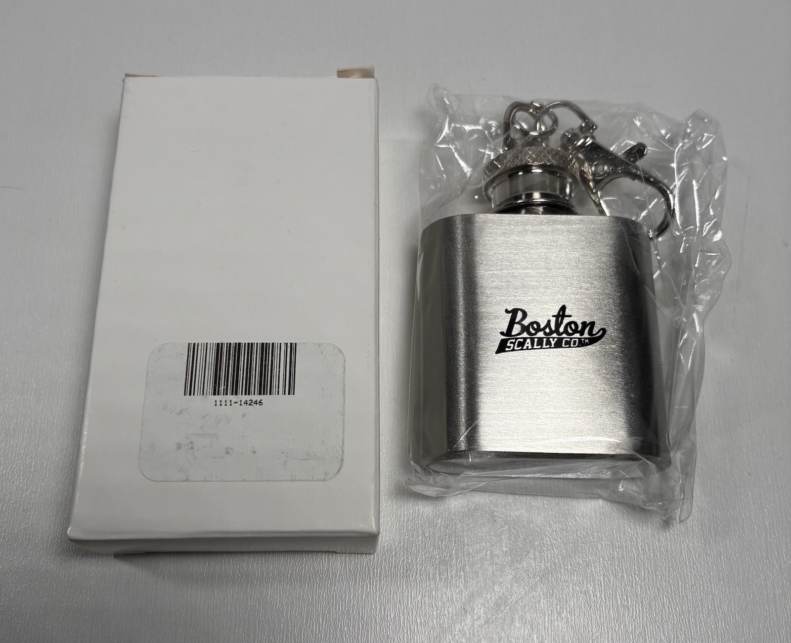 Boston Scally - Flask- Stainless Steel- 1 Oz- New-