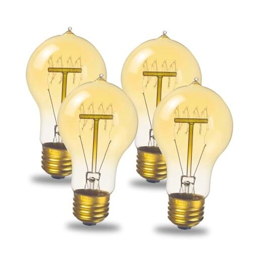 Incandescent Light Bulbs, Vintage Dimmable E26 Bulb,A60 Warm Light Bulbs 60