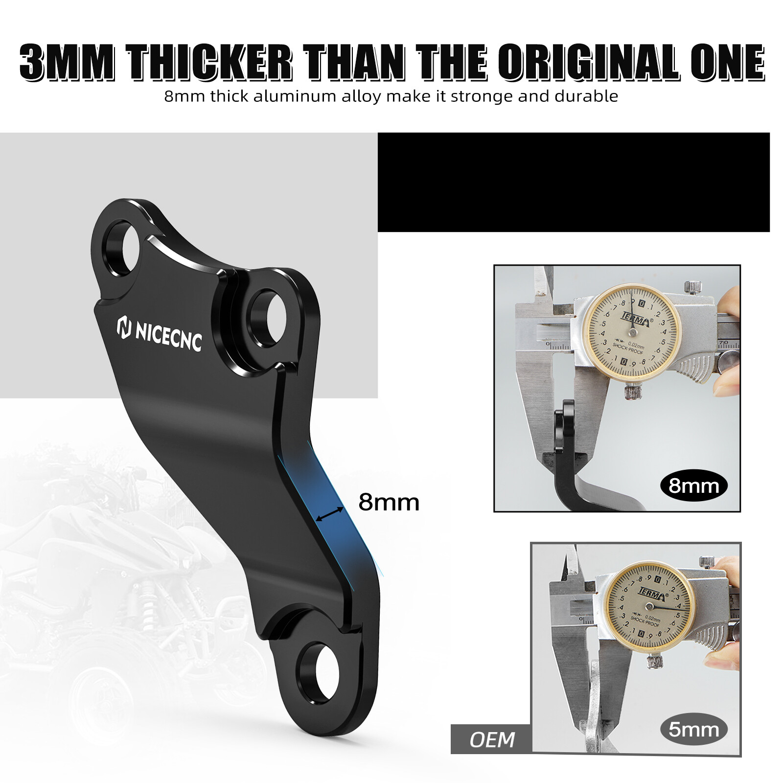 NICECNC Engine Mount Brackets #50353-HP1-600 For Honda TRX450R TRX450ER 2006+