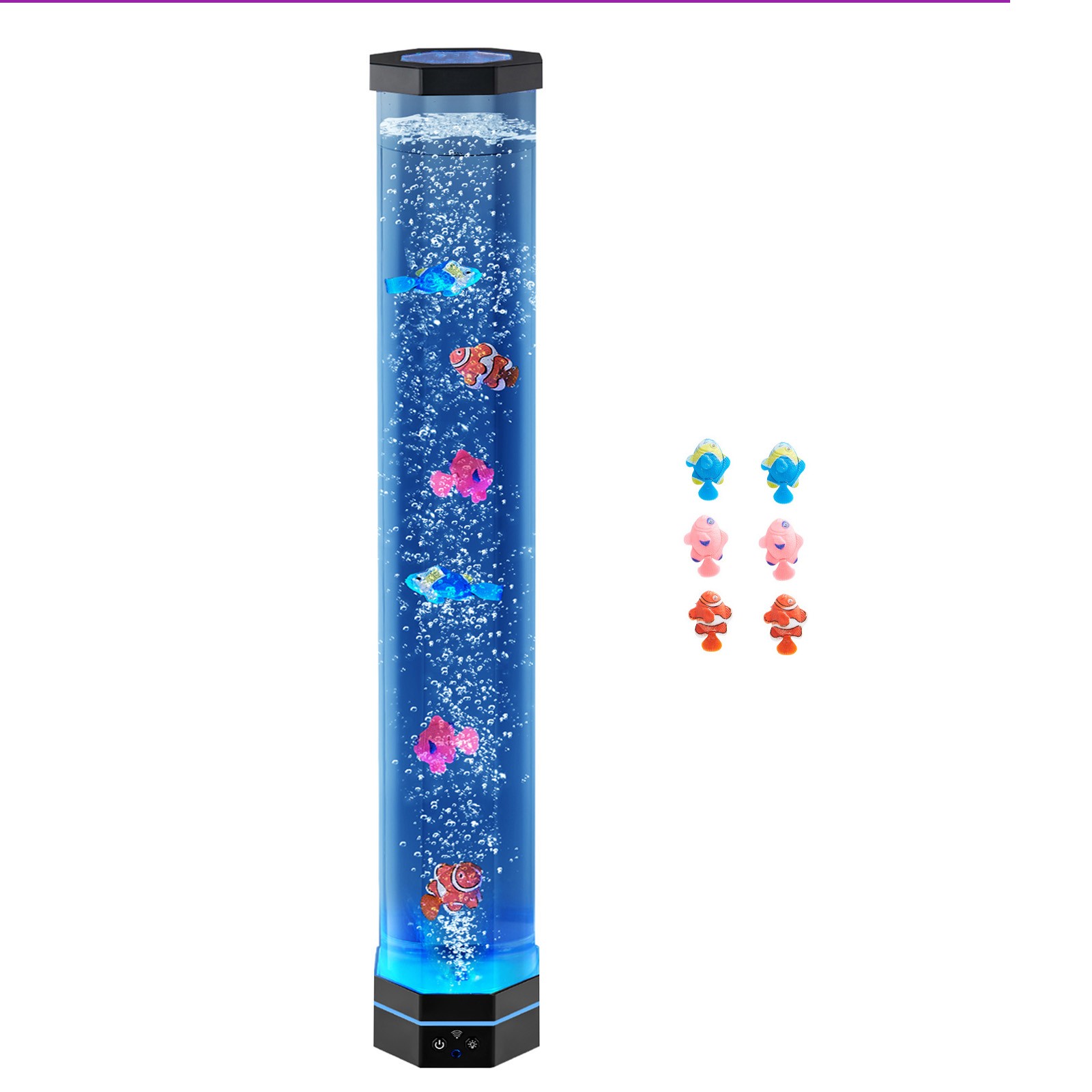 Bubble Tube Lamp 16 Color 2.67 ft Sensory Aquarium Lamp for Relief Calming