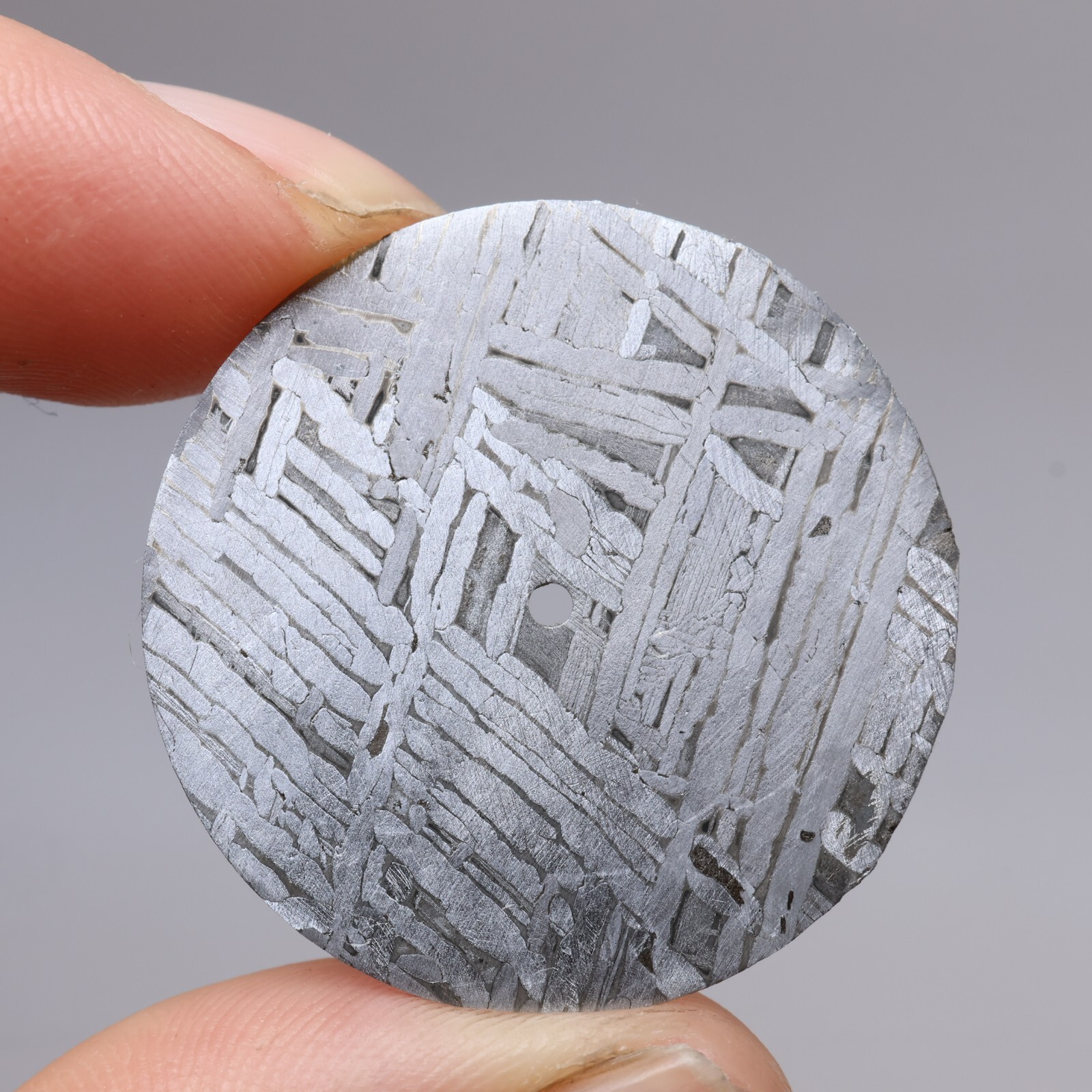 Meteorite Dial,Diameter 28.6MM, Natural Meteorite Circular slice