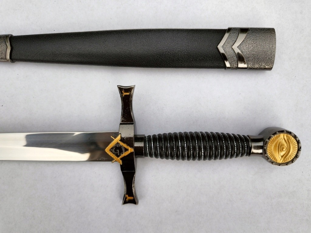 Masonic Decorative Dagger Symbolic Masonerry Collector’s Piece Blade Handle Gift