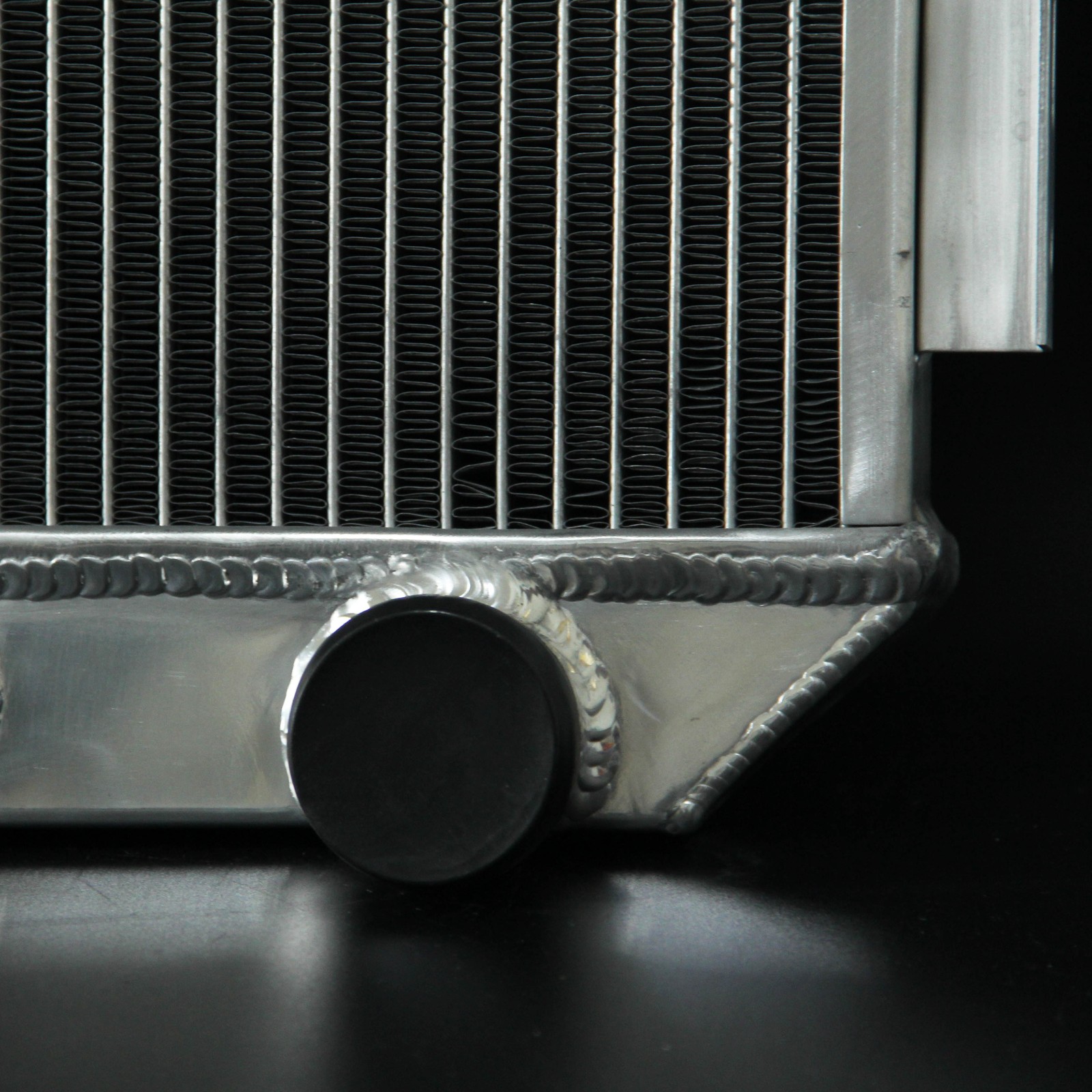 4 Rows SPAWON Radiator For Chevrolet Bel Air Base 3.8L L6 56mm 1955-1956 AT 5056