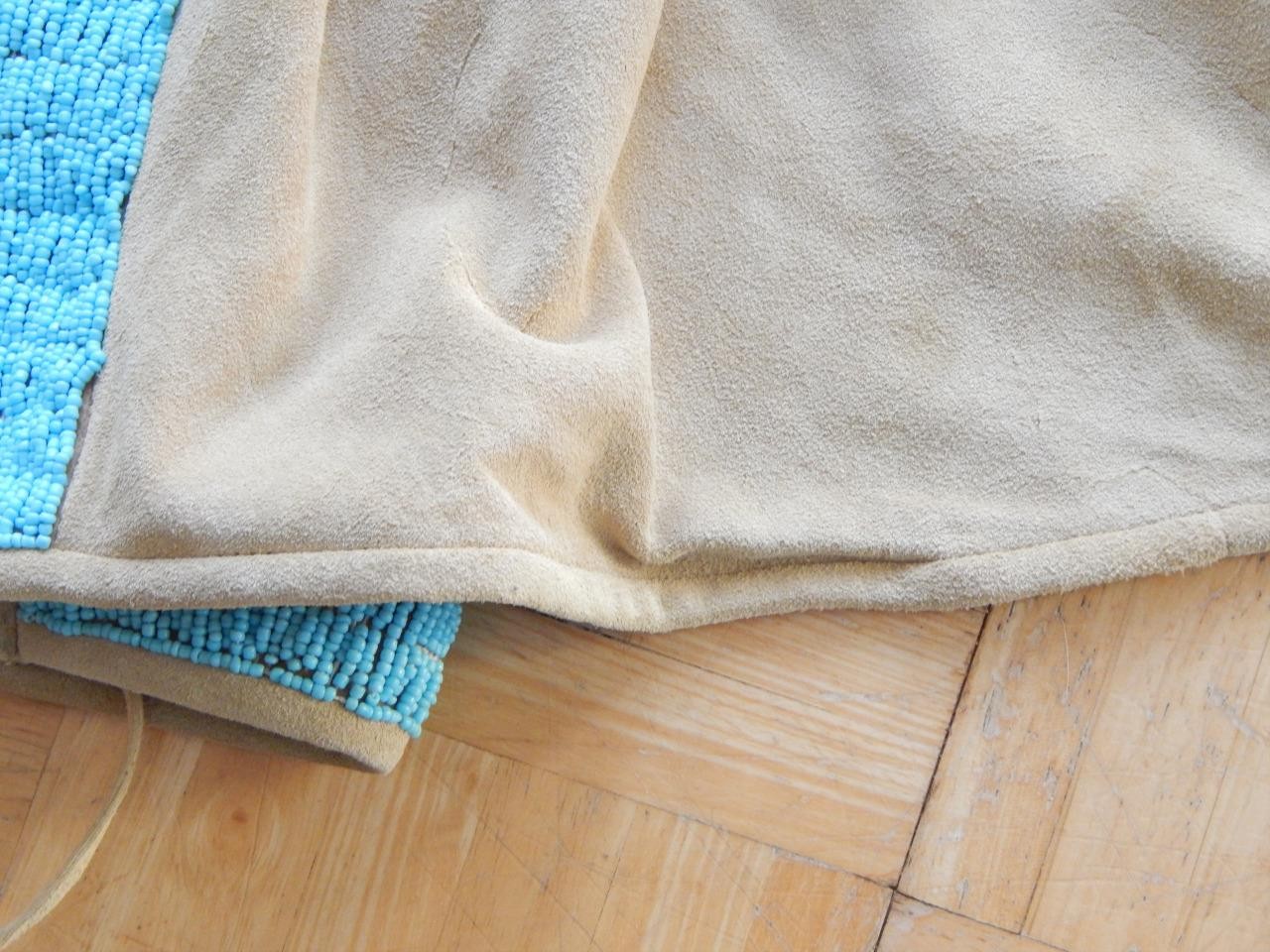 LARGE SIZE MINT VINTAGE MID CENTURY NEZ PERCE' INDIAN BEADED VEST - MINT !