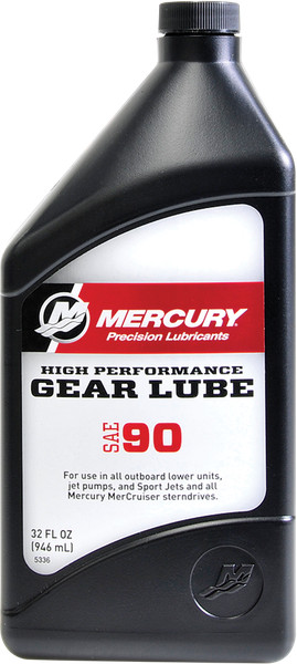 Mercury Quicksilver High Performance Gear Oil SAE90 Qt 92-8M0222063 SS 858064K01
