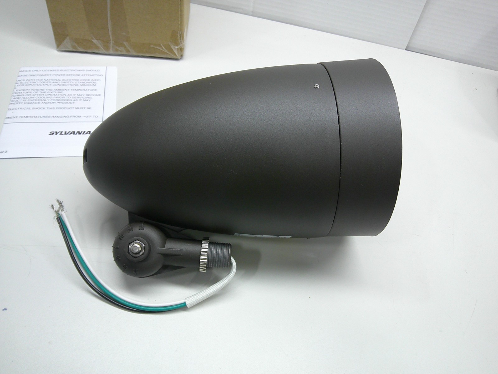 Sylvania LED Bullet Flood Light Fixture 60182 BULLTFL1A/015UNV750/MF/BZ