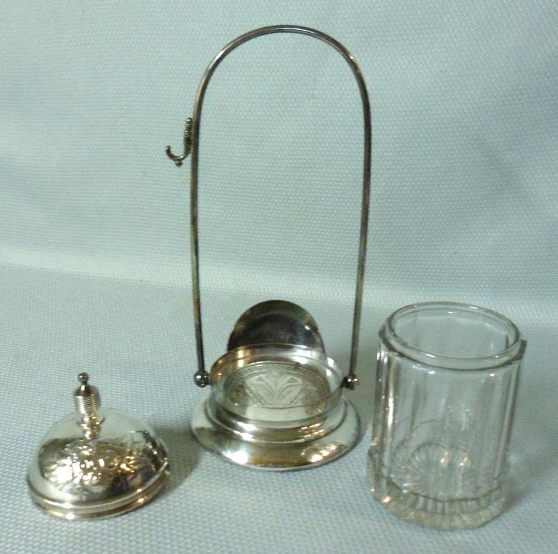 Victorian Era Meriden Silverplate Pickle Castor Jar