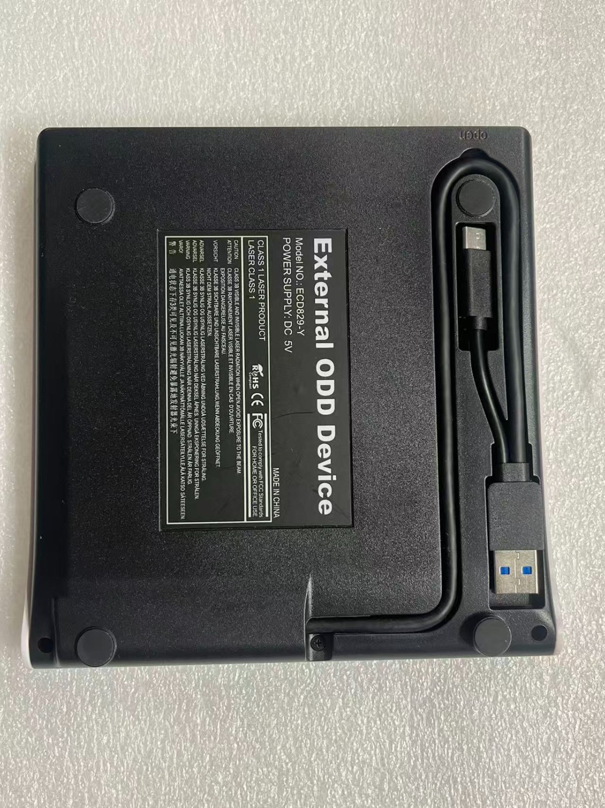 External DVD Drive USB 3.0 Type-C CD ROM Burner Writer for Laptop PC,Roofull