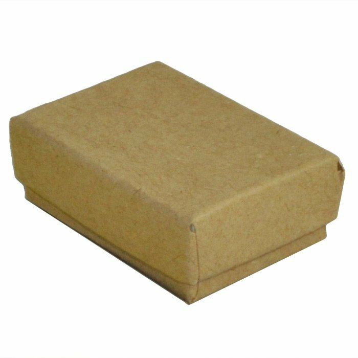 Kraft Cotton Filled Gift Boxes Jewelry Cardboard Box Lots of 100~200~500