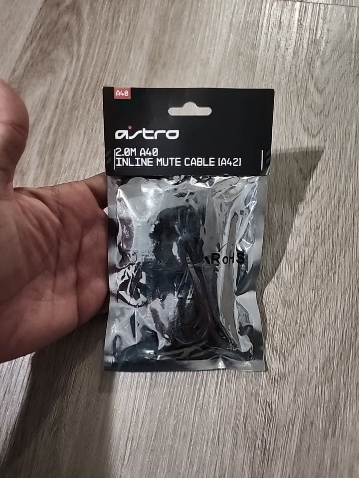 Astro Gaming 2.0m A40 Inline Mute Cable Compatible with A42 993-001489 OEM NEW