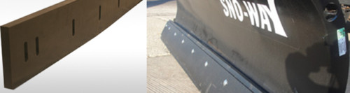 Urethane Snow Plow Blade/Edge Black *CUSTOM SIZES *OUTLAST RUBBER *SURFACE SAVER