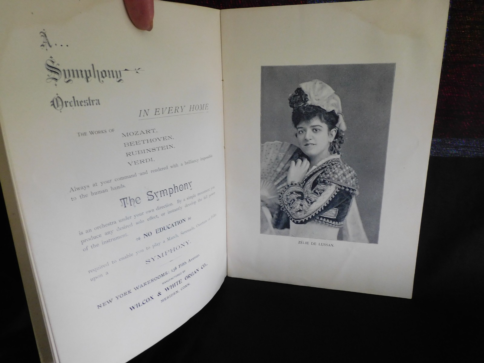 Antique 1895 Freund's Souvenir of the Season at the Metropolitan Opera House