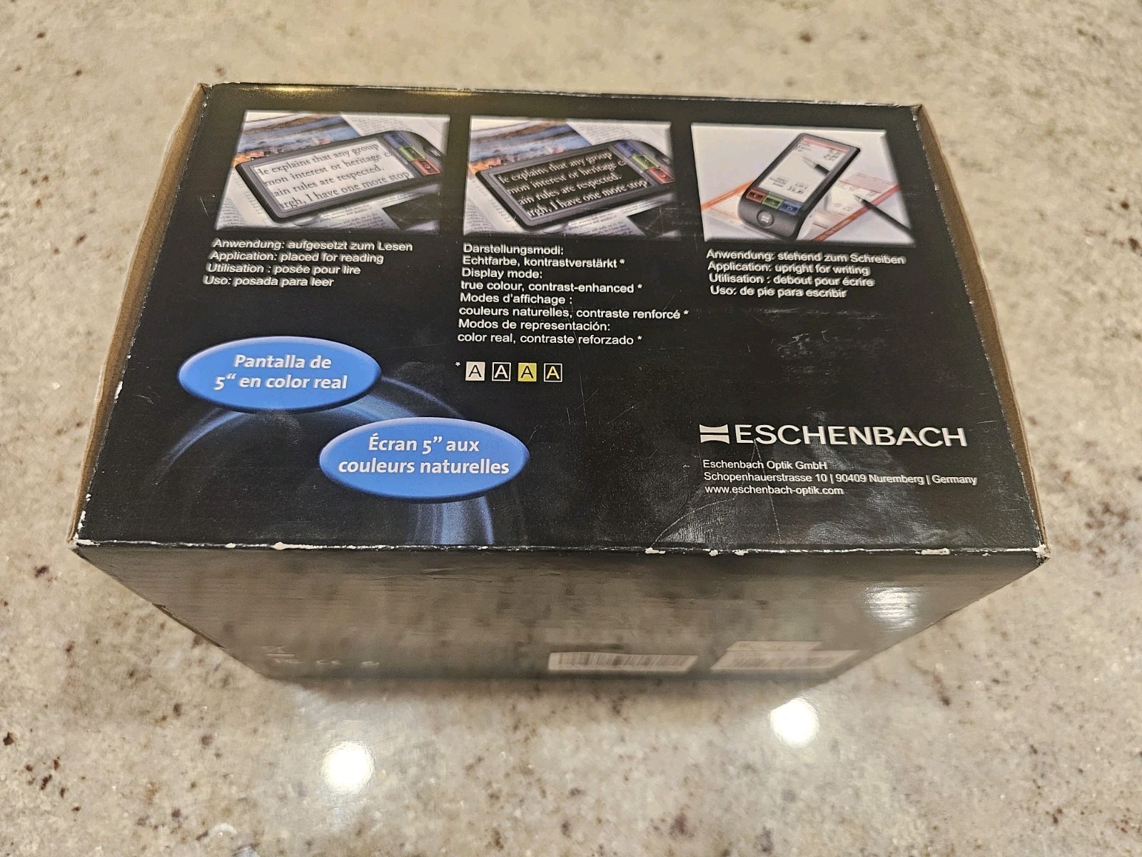 NEW Eschenbach Smartlux Digital Video Magnifier 5" HD Portable Camera LED-Light