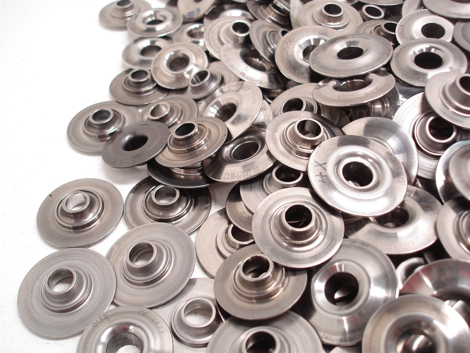 BULK 615 pcs NASCAR DEL WEST STEEL VALVE SPRING RETAINERS MINI TOPLOCK HENDRICK