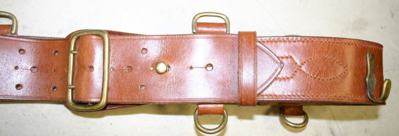 Complete British Sam Browne Belt and Webley Leather Holster Set