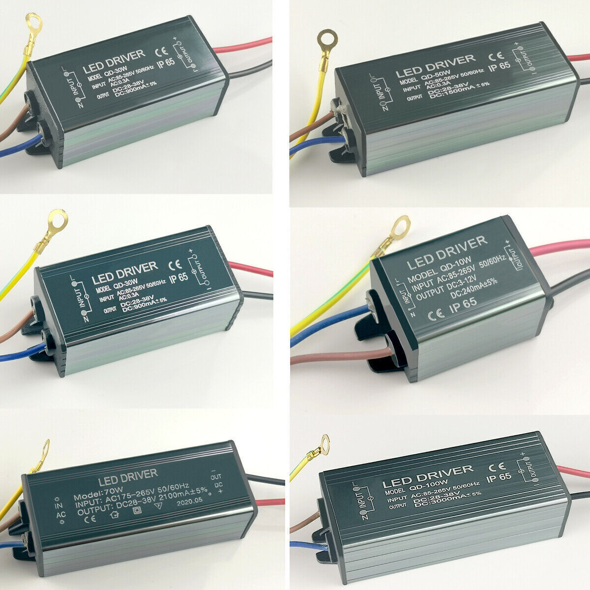 LED Driver 100W 20W 30W 50W 10W Power Supply  Constant Current IP65 Transformer