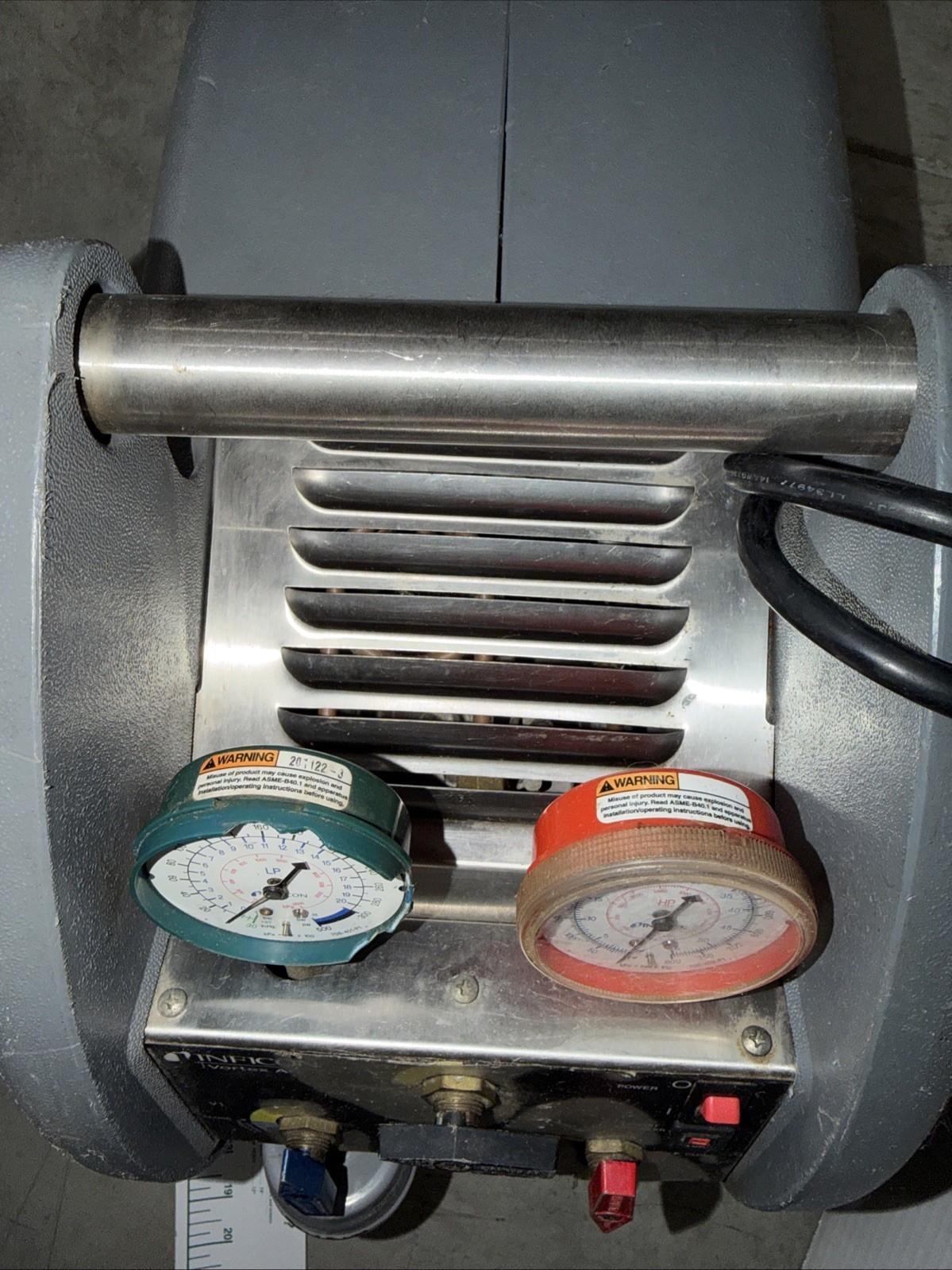 INFICON 714-202-G1 VORTEX REFRIGERANT RECOVERY MACHINE