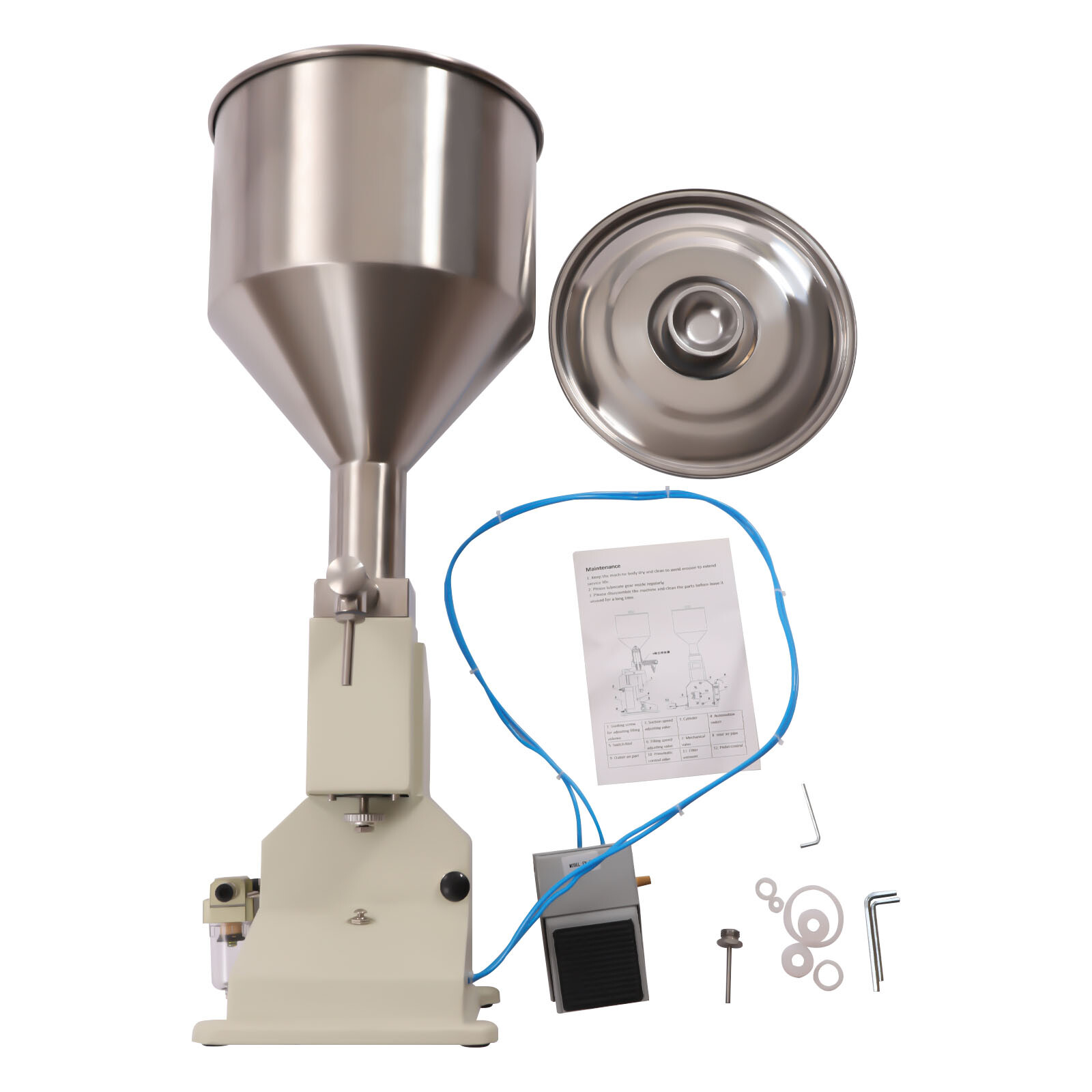 Pneumatic Filling Machine Liquid Paste Cream Filler Filling Machine 10-110ml