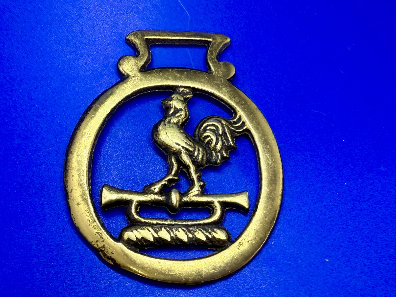 Rooster Cockerel Trumpet Openwork Bridle Harness Horse Saddle Medallion