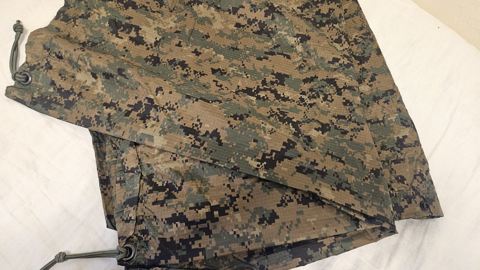 Tarp Military tarpaulin Shelter USMC MARPAT Woodland Camo Reversible USGI