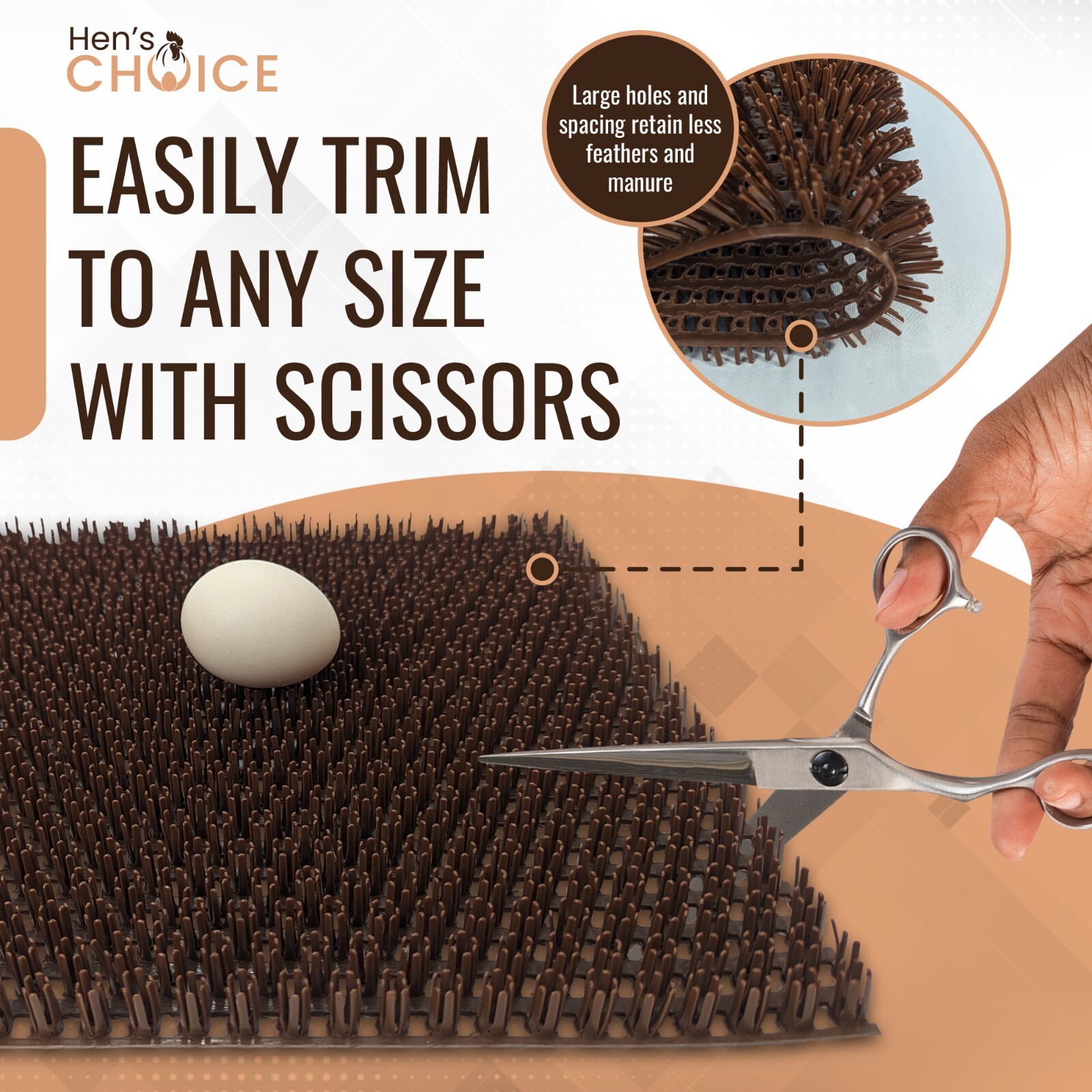 Hen's Choice™ - Washable Chicken Nesting Pads, Coop bedding for Hens & Poultry