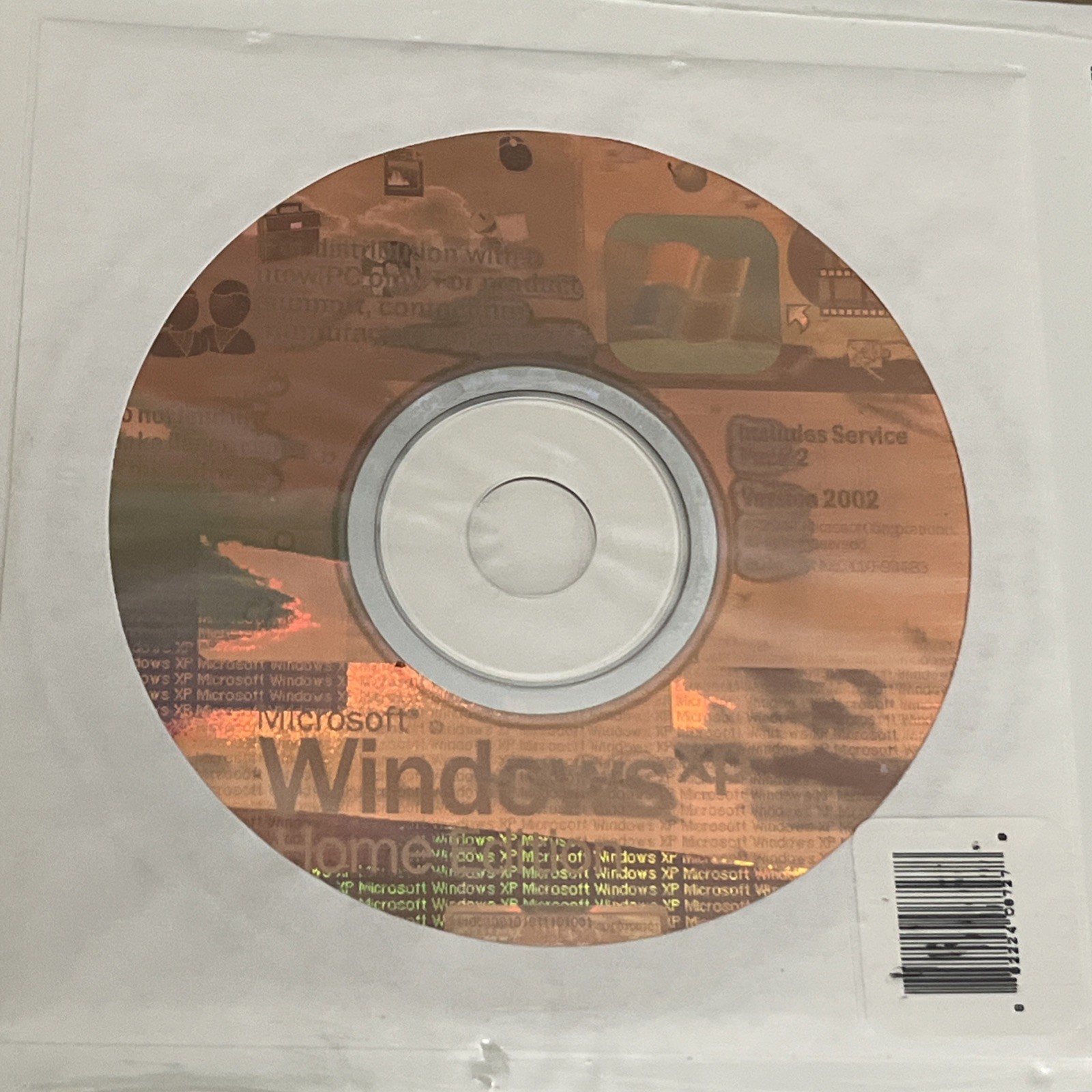 Windows XP Home Edition Version 2002 "For Distribution With New PC"