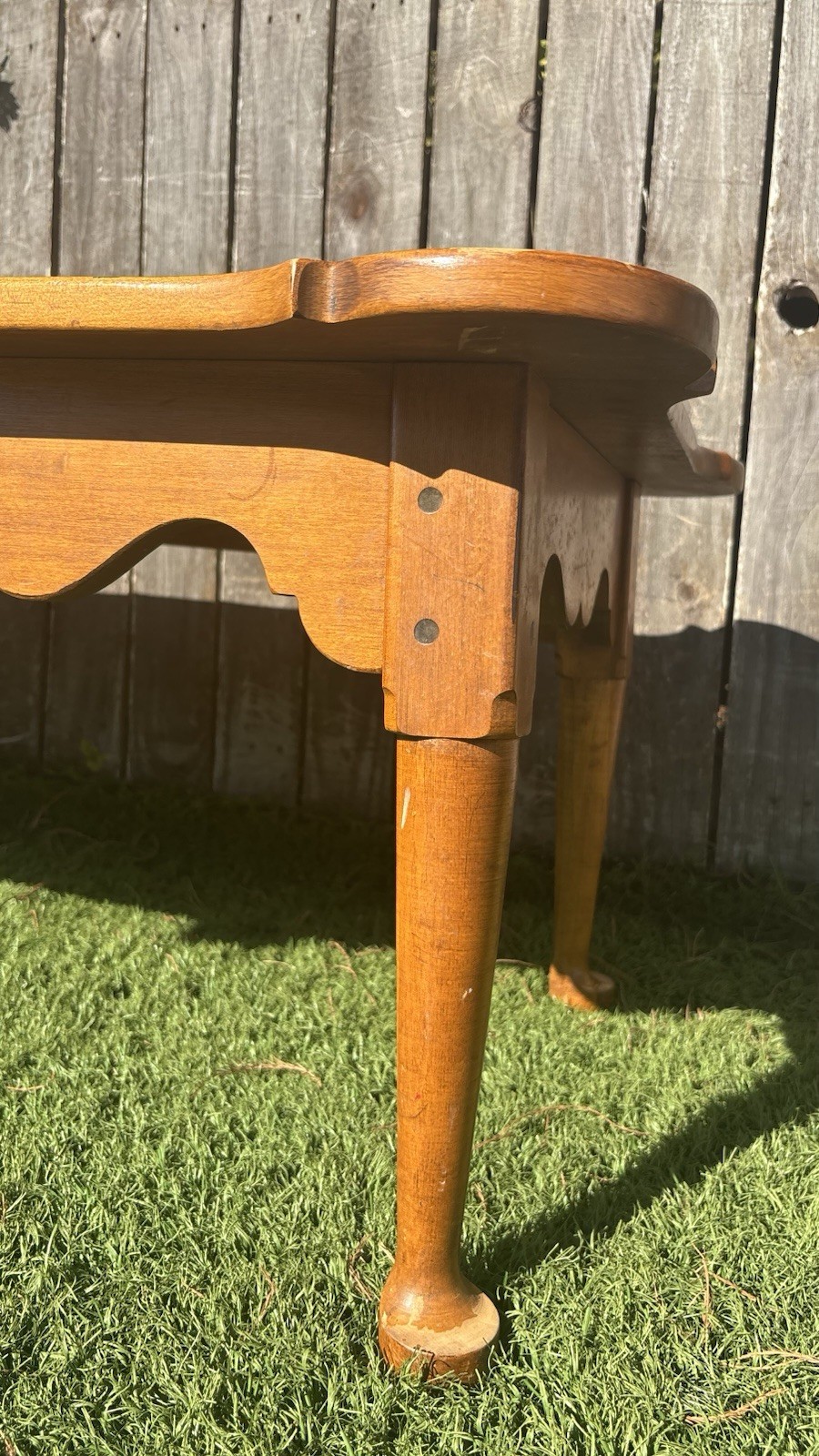 Vintage Mid Century Maple 1776 Porringer Country French Ethan Allen Coffee Table