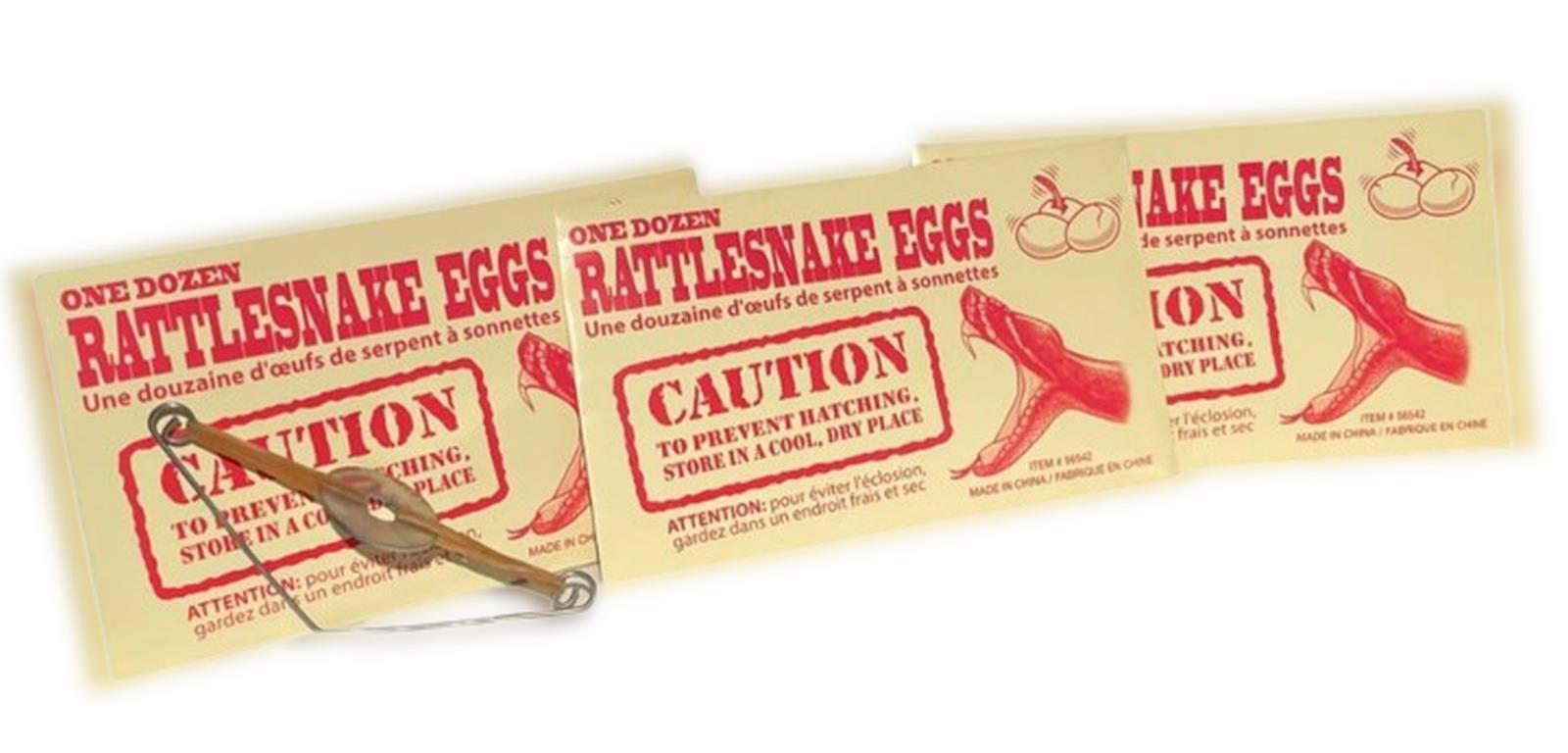 3 RATTLESNAKE EGGS JOKE Envelope Fake Snake Packs Trick Prank Gag Gift Fun Toy