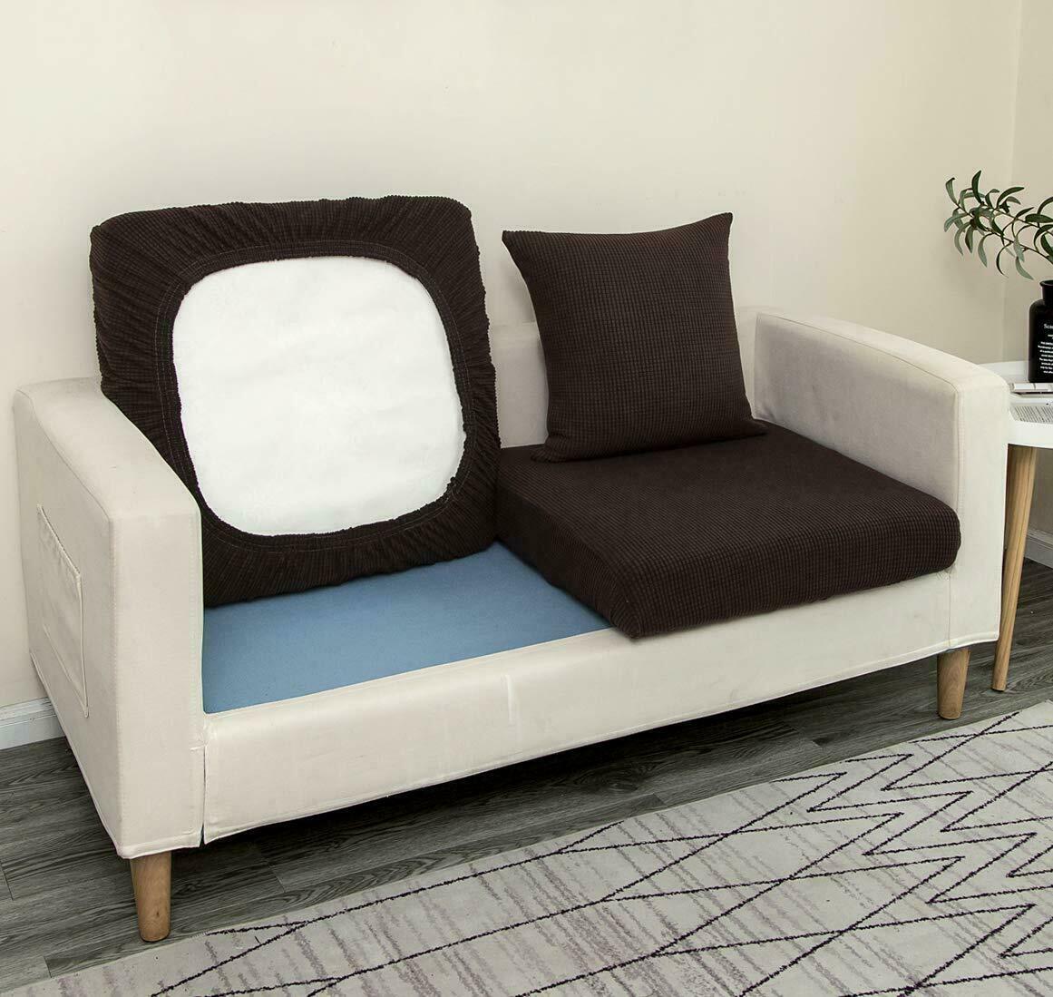 ANMINY Couch Chair Sofa Seat Cushion Cover Soft Waffle Pattern Stretch Slipcover