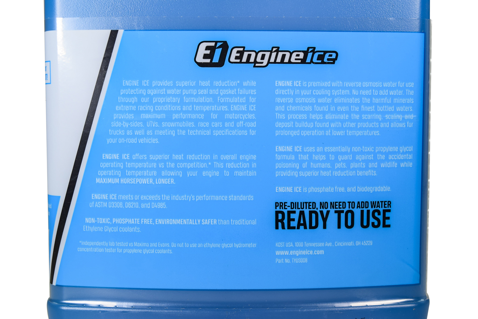 2 Pack ENGINE ICE 1/2 GAL HIGH PERFORMANCE COOLANT NON-TOXIC BIODEGRADABLE 64oz