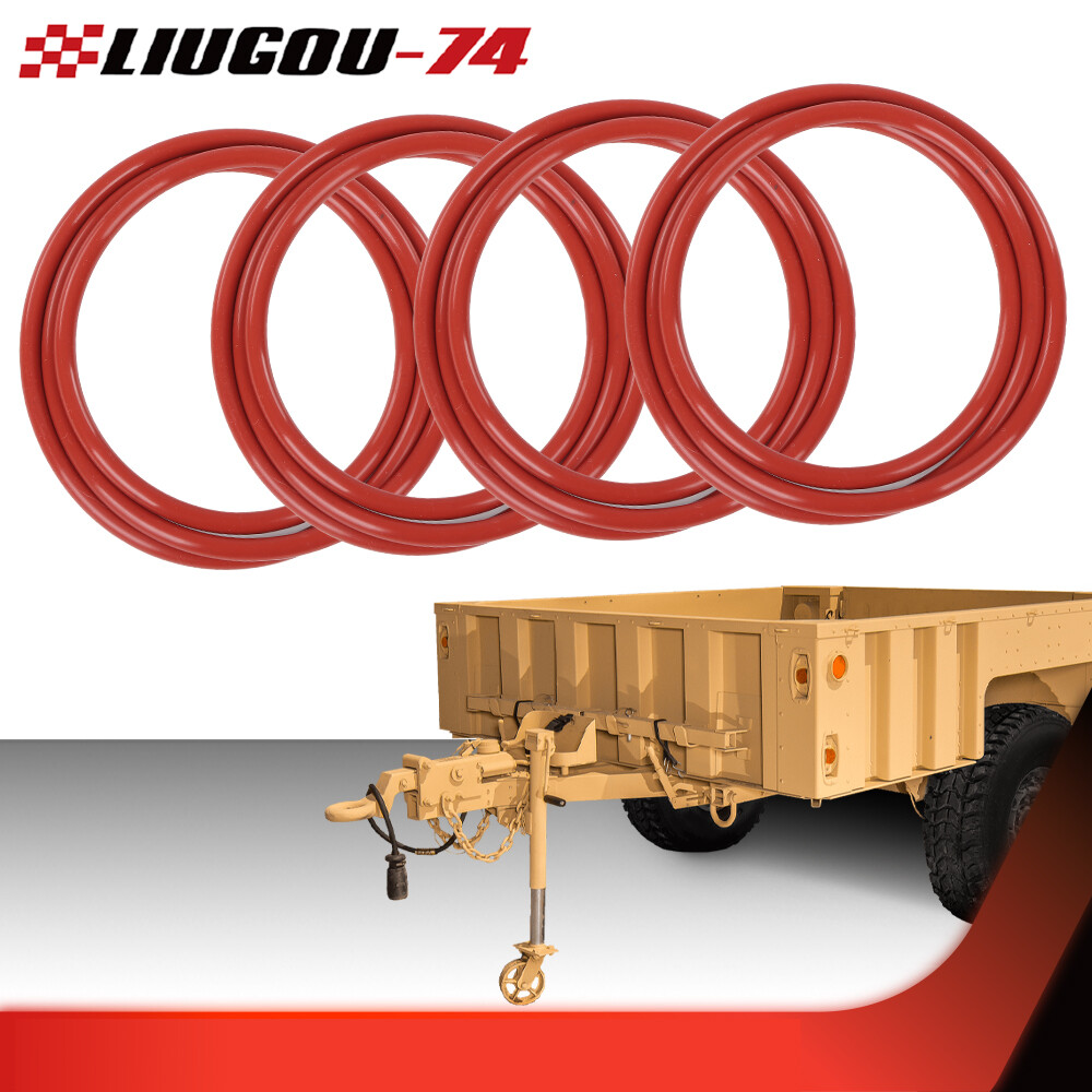 4PC O-Rings Fit For Military Humvee Split Rims Wheel Seal & M1101 M1102 Trailers