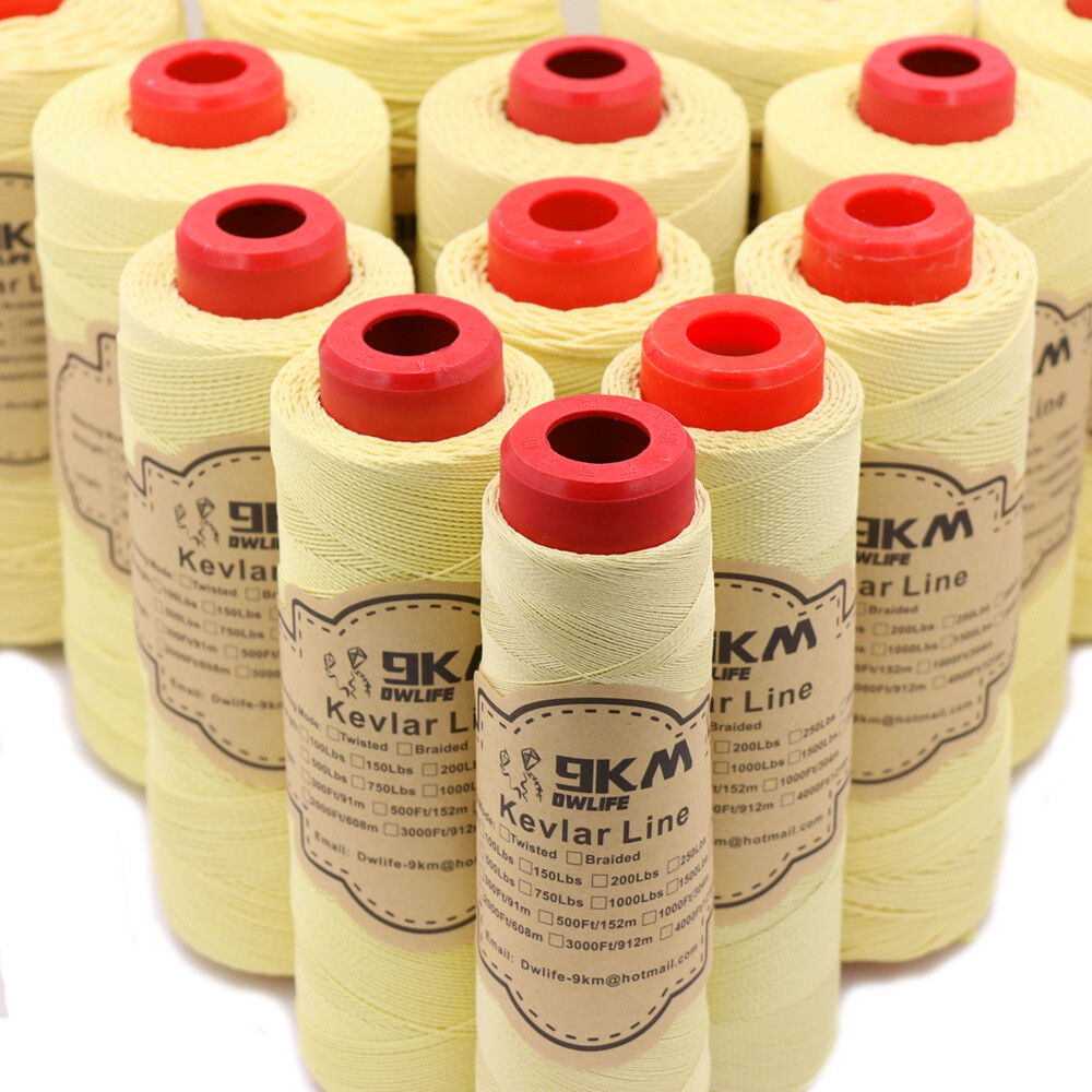 100% Kevlar Line String 40lb-1500lb Fishing Assist Cord Strong Made with Kevlar